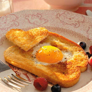 Dia das Crianças - torrada com ovos